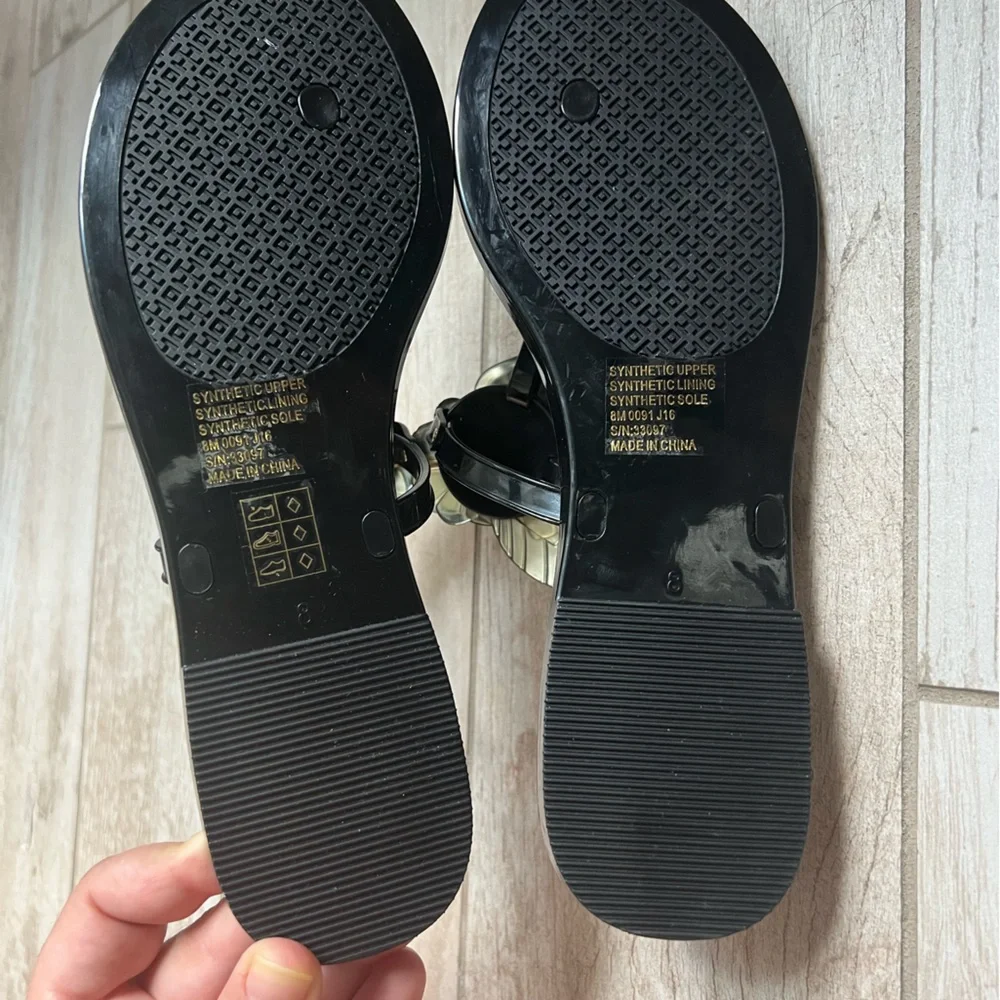 Tory Burch Blossom Jelly Thong Sandals Size 8